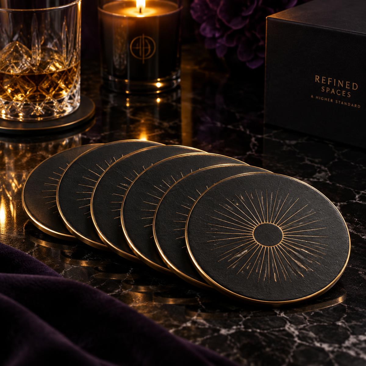 The Incubus Six — Engraved Ceramic Coaster Set